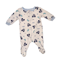 White onesie with Mickey Mouse pattern | NB