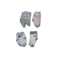 Set of 4 baby socks | Baby blue variations | NB - 3M