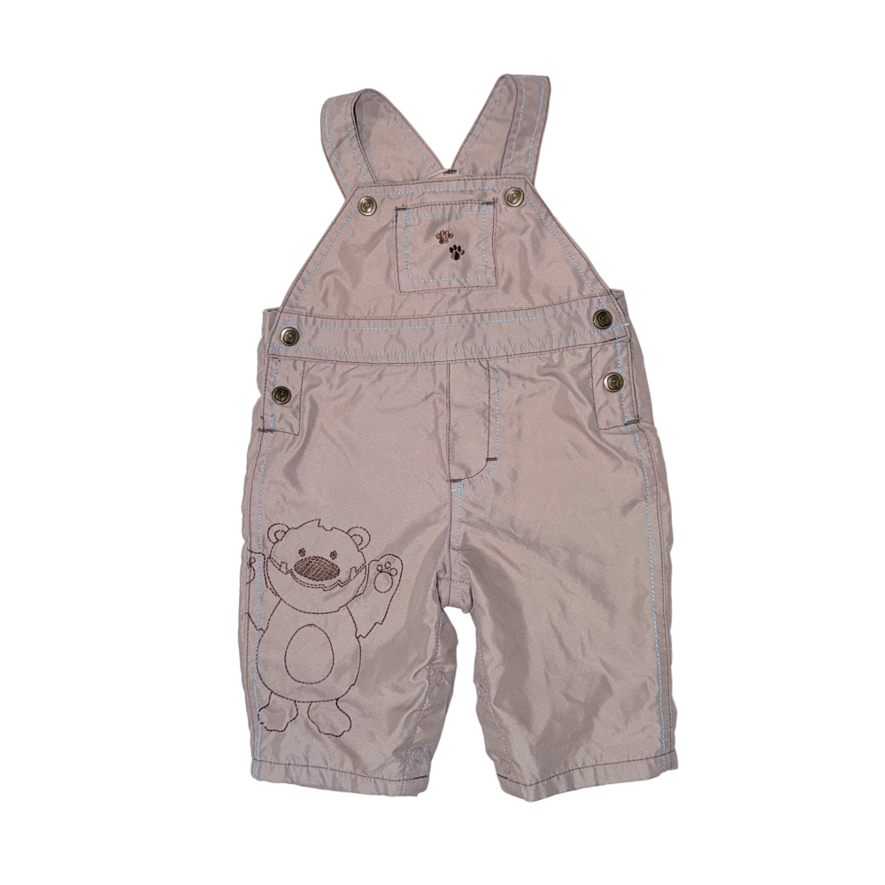 Khaki with blue details | Overalls | 0-3M
