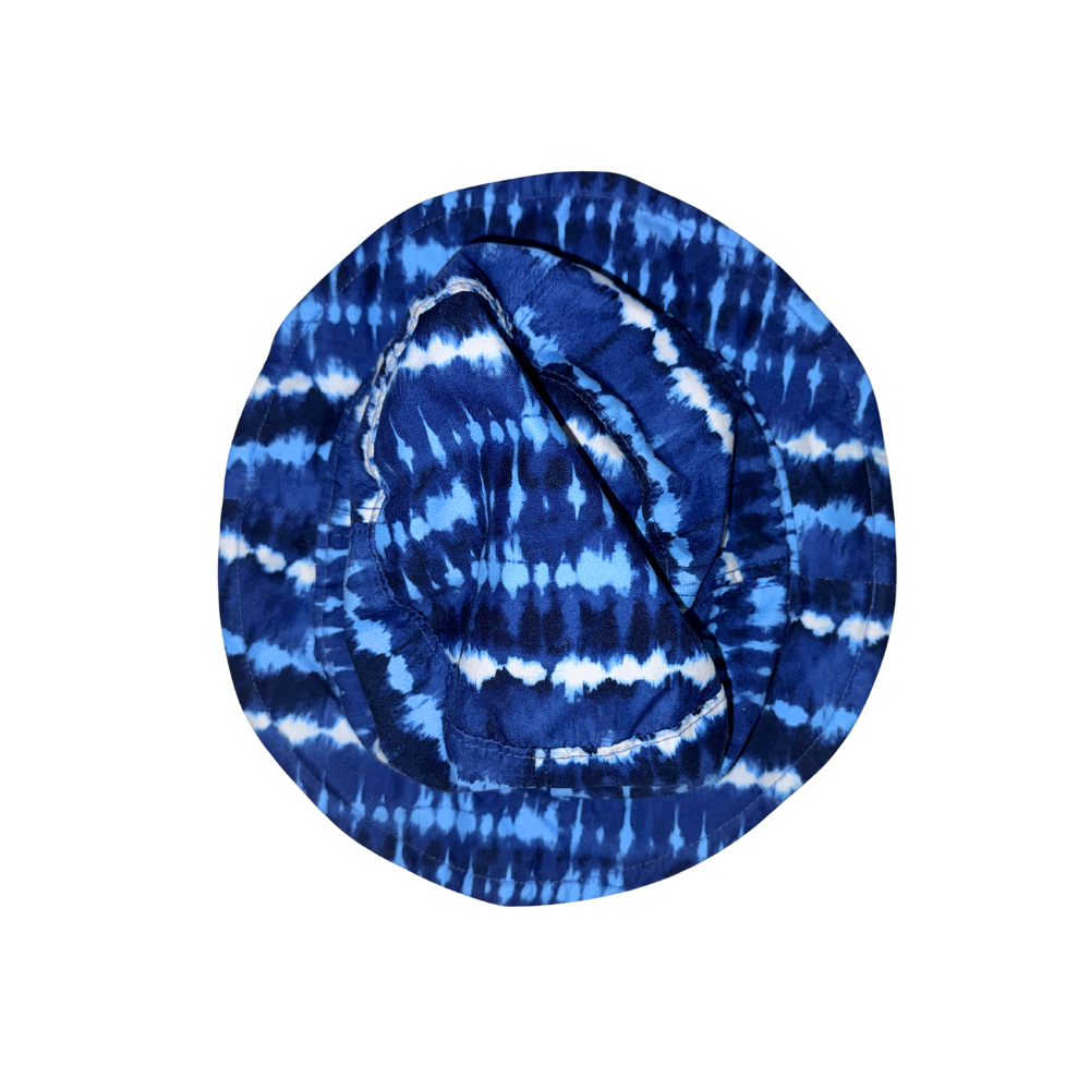 Blue pattern sunhat | 0-3M