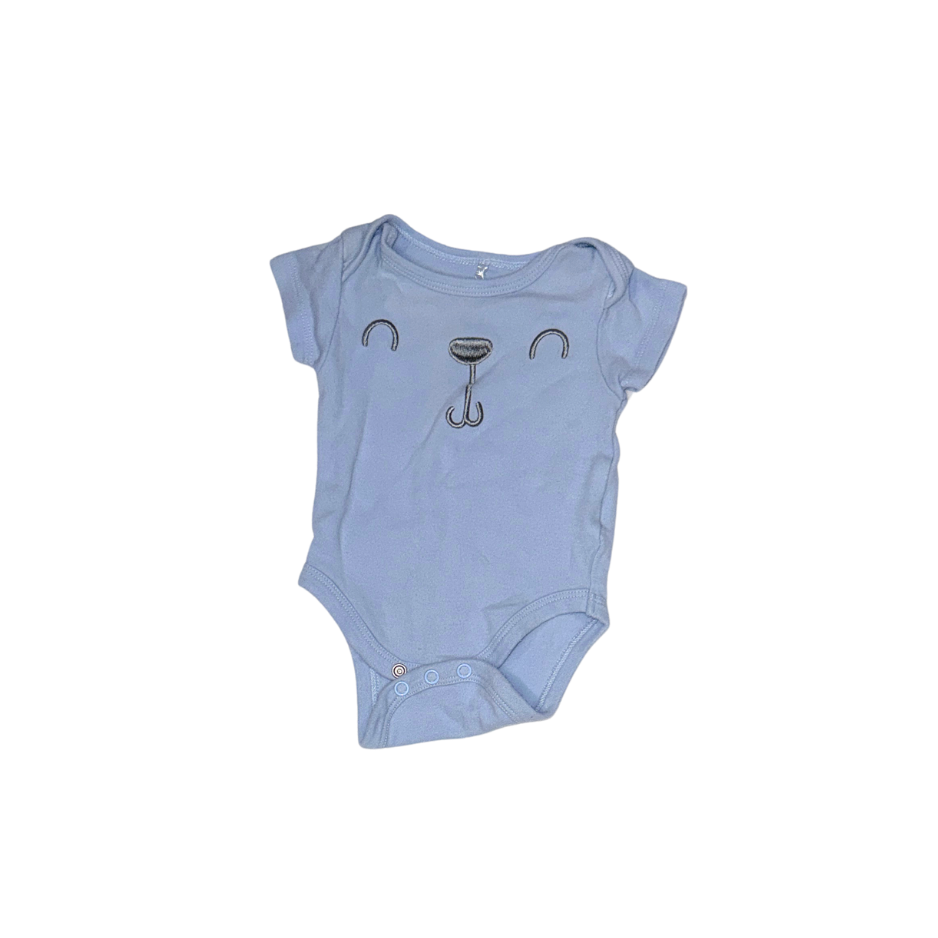 Set of blue bodysuit & denim pants | 0-3M