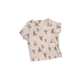 Short-sleeve white with boat pattern t-shirt | 3M