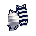 Carter's Set of 2 Navy & White Striped Bodysuits | 3M