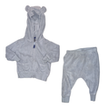 French Terry set of pants and hoodie | Light blue | 6M