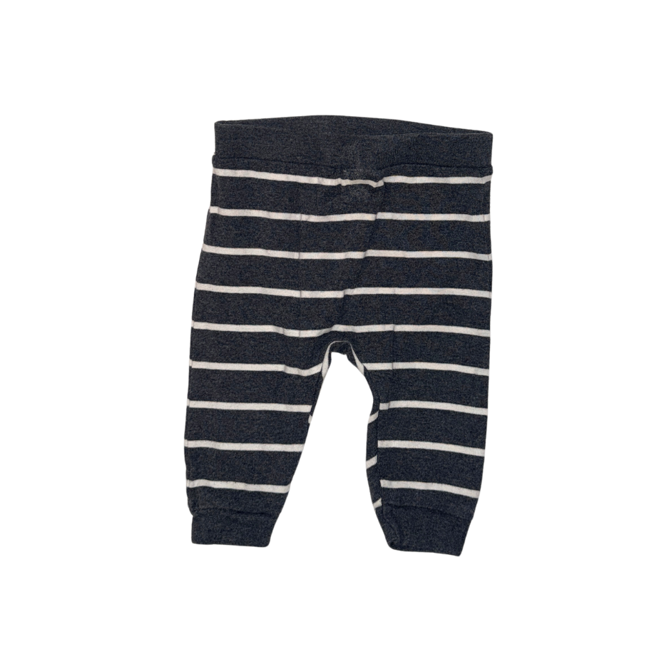 Grey with white stripes pants | 3-6M