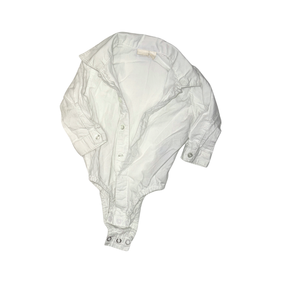 Bodysuit white shirt | 6-9M