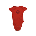 Red short-sleeve bodysuits with lion design | 9M