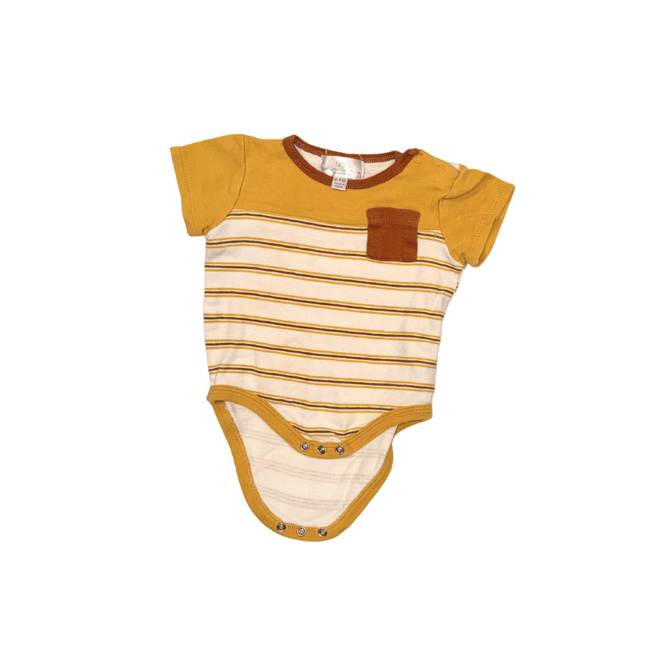 Yellow tones short-sleeve bodysuits | 6-9M