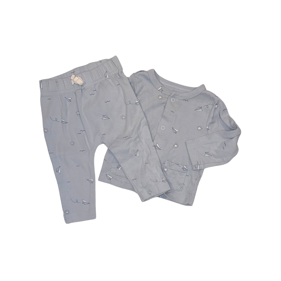 Carter's Paper Plane Shirt & Blue Pants Set | Boys 6M