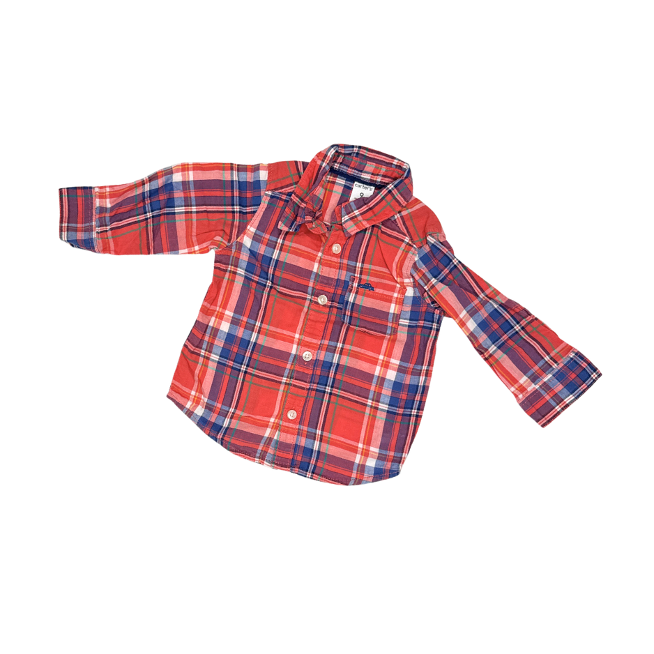 Carter's Plaid long-sleeve shirt | 9M