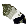Bundles Baby Place Set of 5 | Dinosaur & Camouflage Bodysuits | 6M