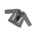 LittleMe | Long-sleeve T-shirt | Cardigan Style With Tie Design | Grey | 9M