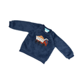 Pekkle | Sweaters | Truck Fleece Sweater | Navy | 9M