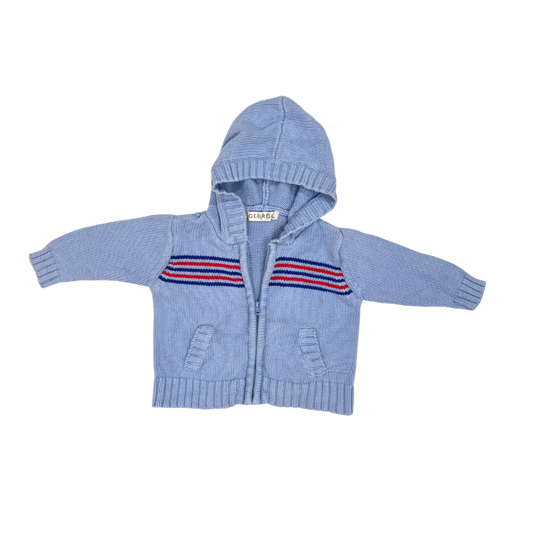 George | Sweaters | Hooded Cardigan | Light Blue | 6M