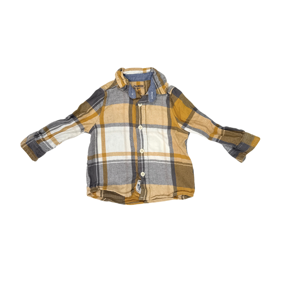OshKosh B'gosh Plaid Button-Up Shirt | 12M
