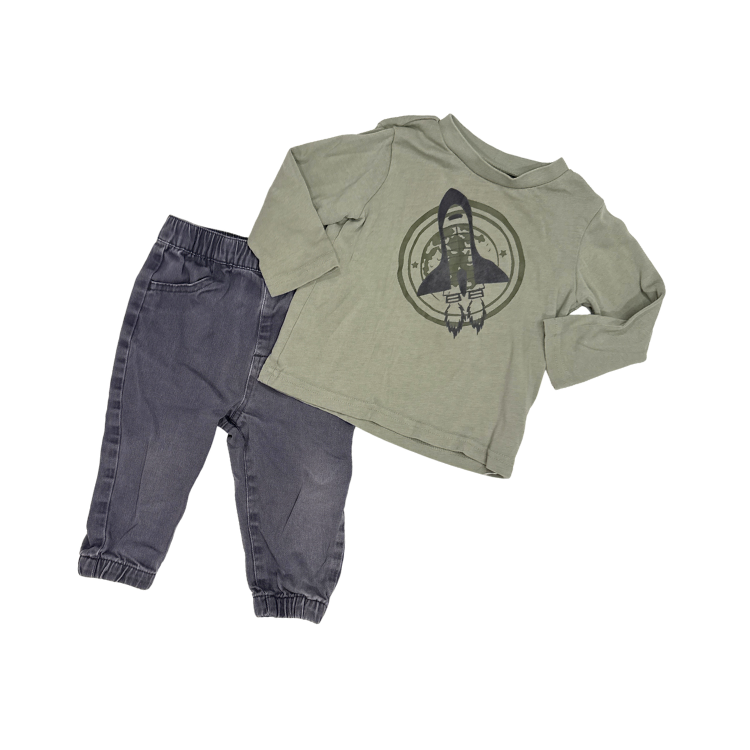 Rococo Set of 2 | Shirt & Pants | 12M