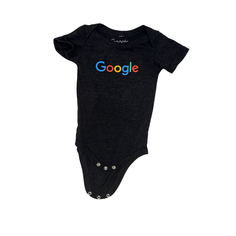 Google | Logo Bodysuit | Charcoal Grey | 9-12M