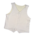 White & yellow cotton vest | 2T