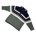Green, blue & beige sweater | 18-24M