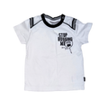 White short-sleeve t-shirt | Black details | 18-24M