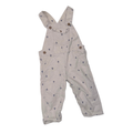 Beige linen overalls | Blue anchor pattern | 18M