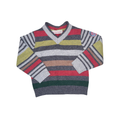V-neck striped sweater | 2T