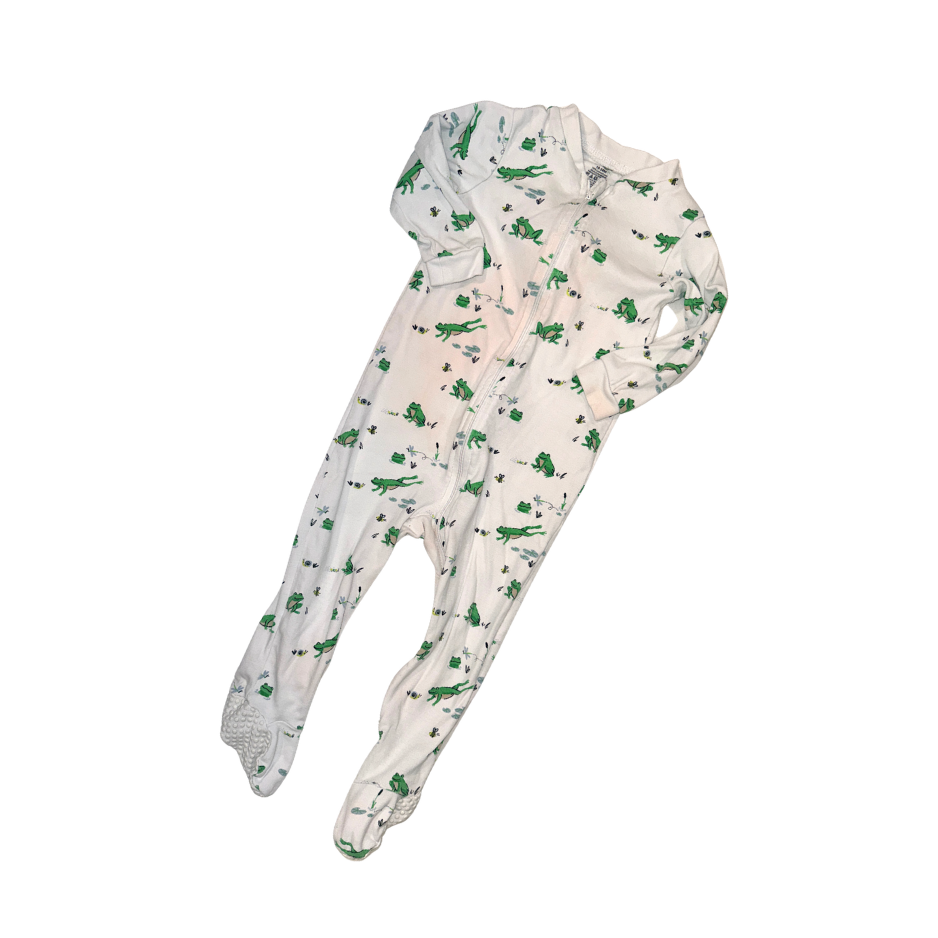 Frog pattern white long-sleeve onesies | 18-24M