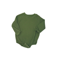 Long-sleeve green bodysuit | Sweatshirt style | 18-24M