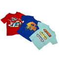 Children'S Place | Set Of 3 Graphic Tees | Red, Blue, Light Blue | 2T