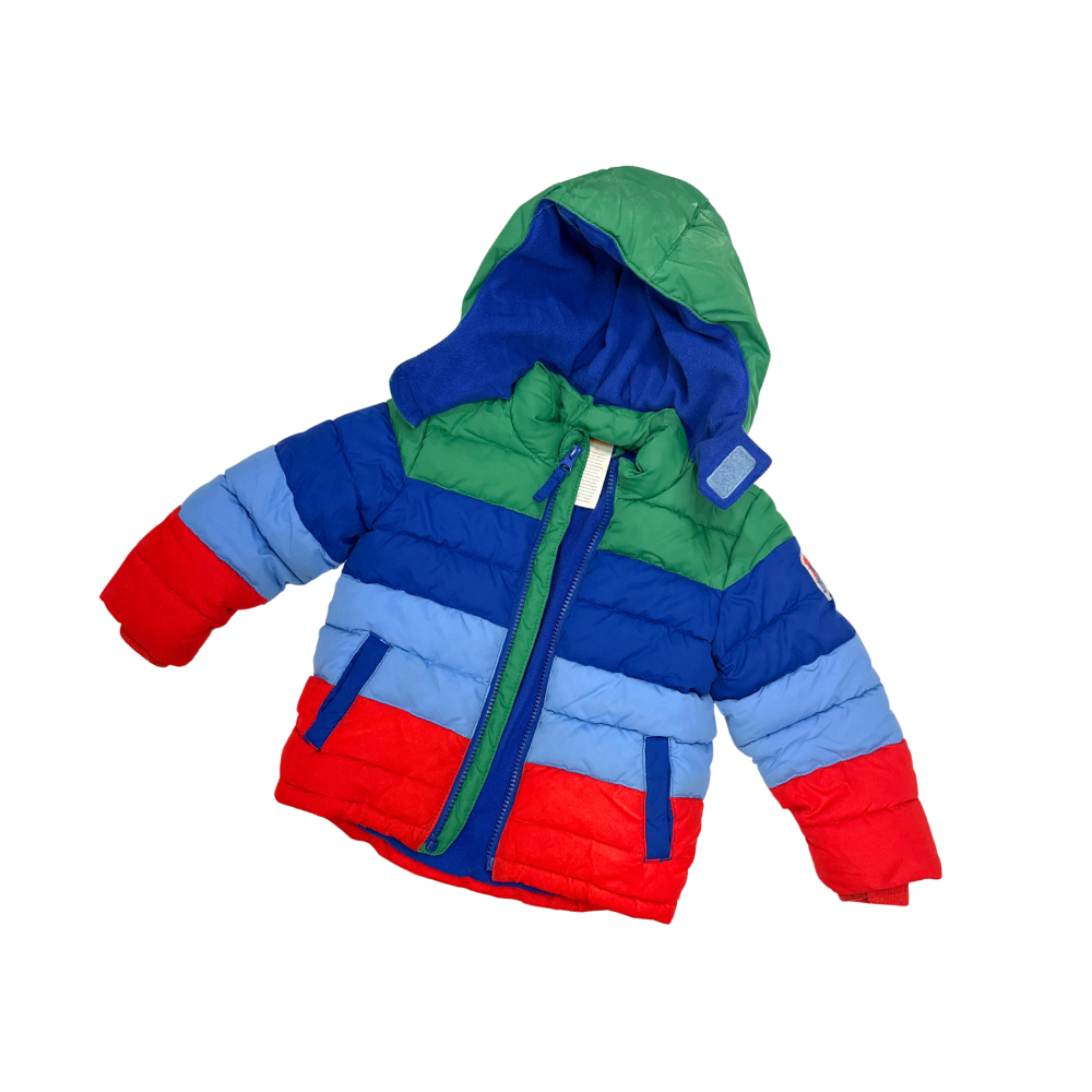 Gymboree | Winter Clothes | Color-Blocked Puffer Jacket | Multicolor | 2T