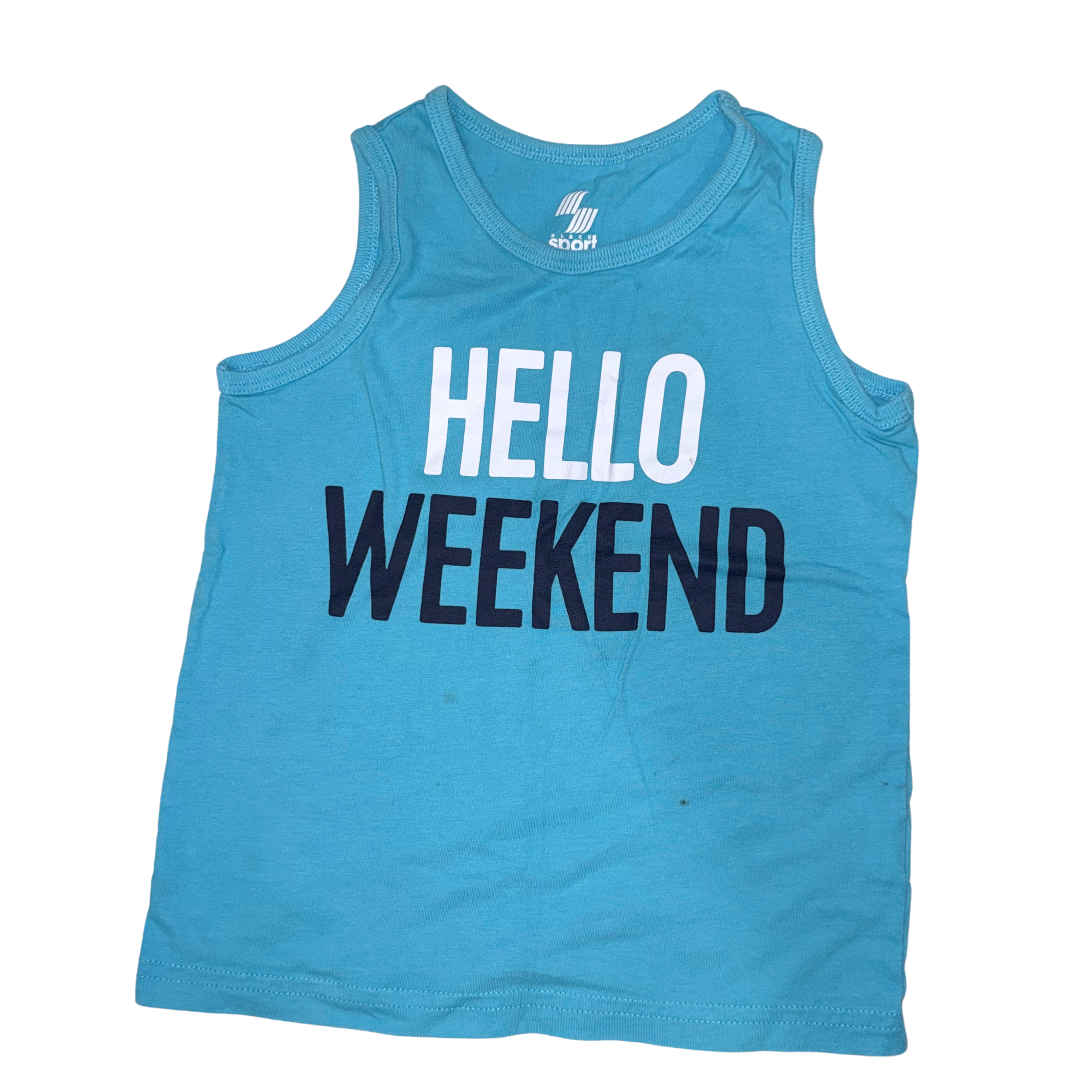 Blue sleeveless t-shirt | 3T