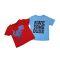 Set of 2 short-sleeve t-shirts | Blue & red | 3T