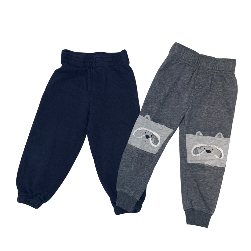 Set of two sweatpants | Grey & navy blue