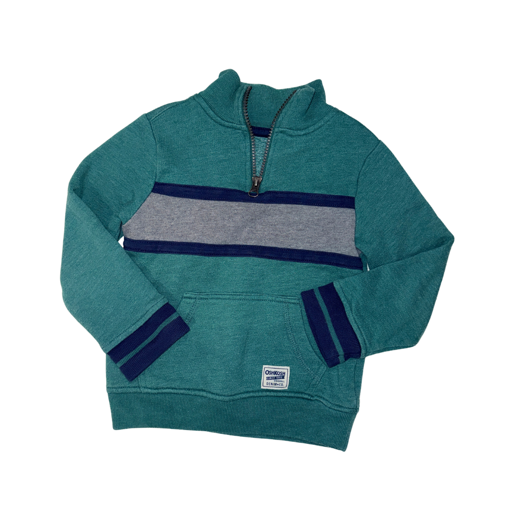 Set of 2 sweatshirts | grey & green | 3T