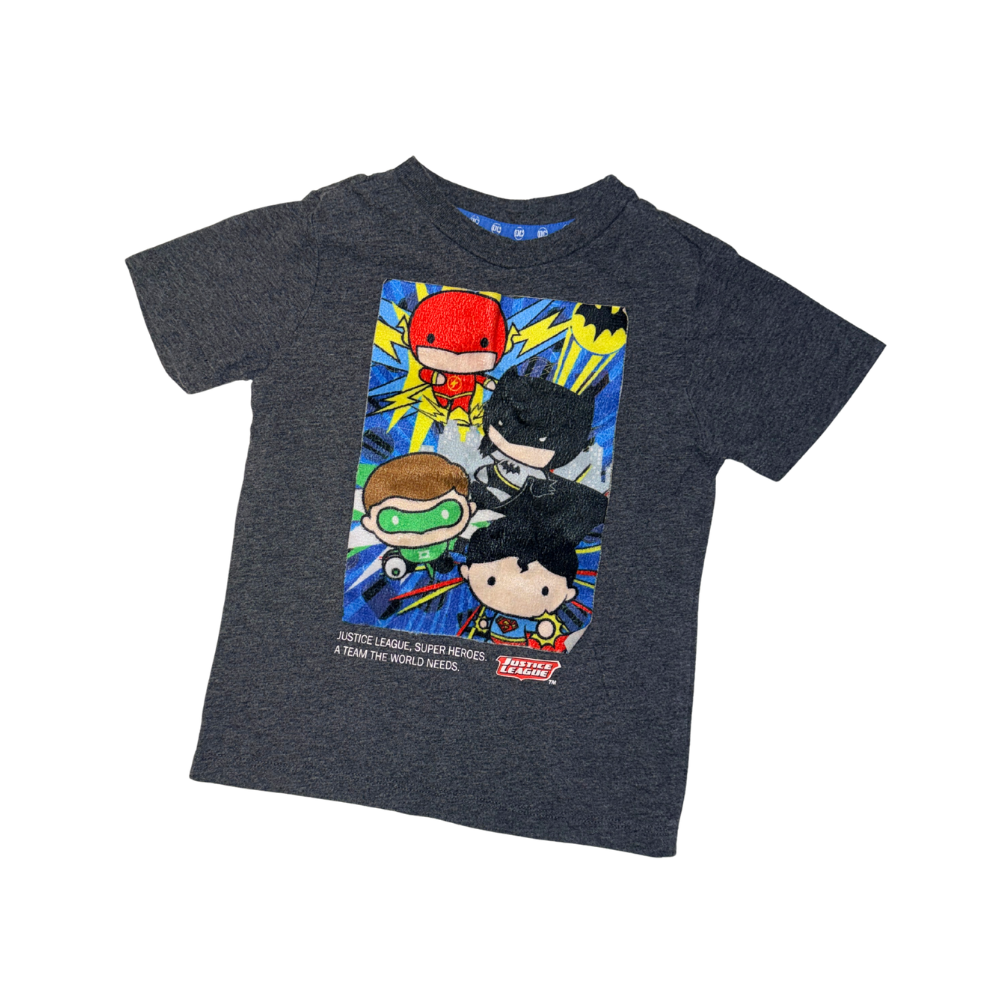 Justice League DC grey short-sleeve t-shirt | 3T