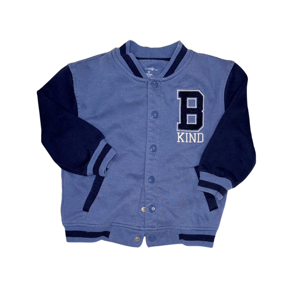 Blue "B kind" Bomber jacket | 3T