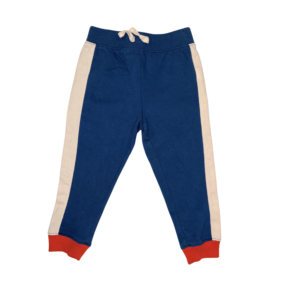 Dark teal with orange detail sweatpants | 3T