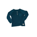 Henley long-sleeve t-shirts | Teal | 3T