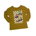 Green-yellow long-sleeve t-shirt Mario Kart | 3T
