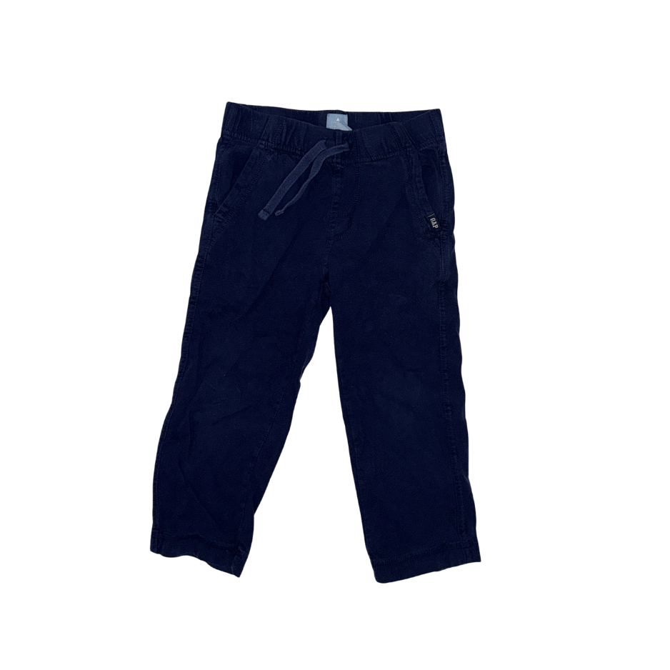 Navy blue pull-up jogger pants | 3T
