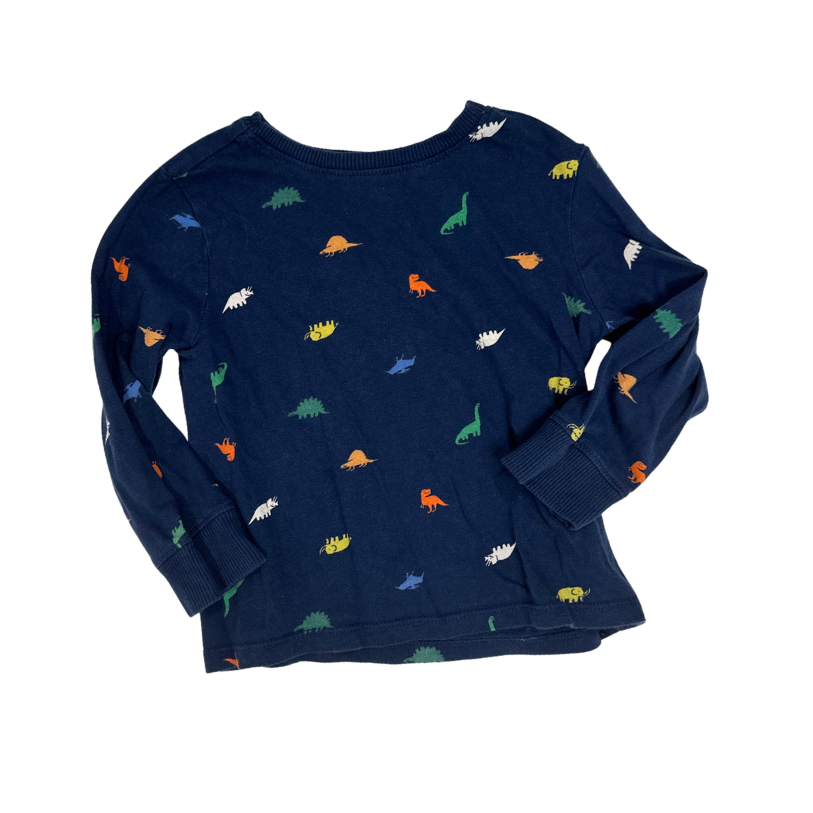 Old Navy | Dinosaur Pattern Graphic Tee | Navy | 3T