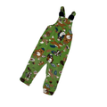 Generic | Beaver Animal Print Overalls | Green | 3T