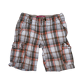 Plaid orange knee lenght shorts | 4T