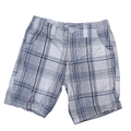 Plaid grey & navy blue shorts | 4T