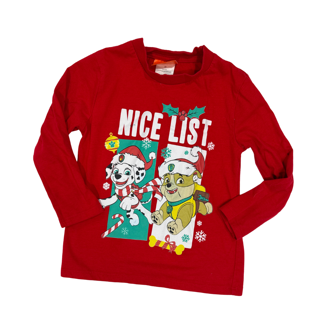 Character Shop | T-Shirts | Graphic Long Sleeve Tee | Red | 4T