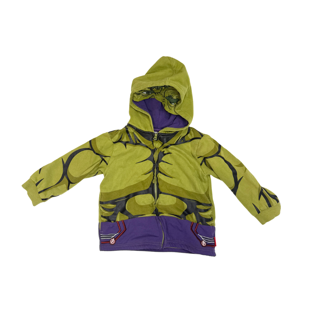 Disney Store | Hoodies | Hulk Zip-Up Hoodie | Green And Purple | 4T