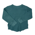 Dark green textured long-sleeve t-shirt | 5T