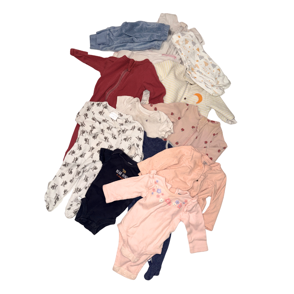Set of 10 items | NB to 3M | Onesies and bodysuits