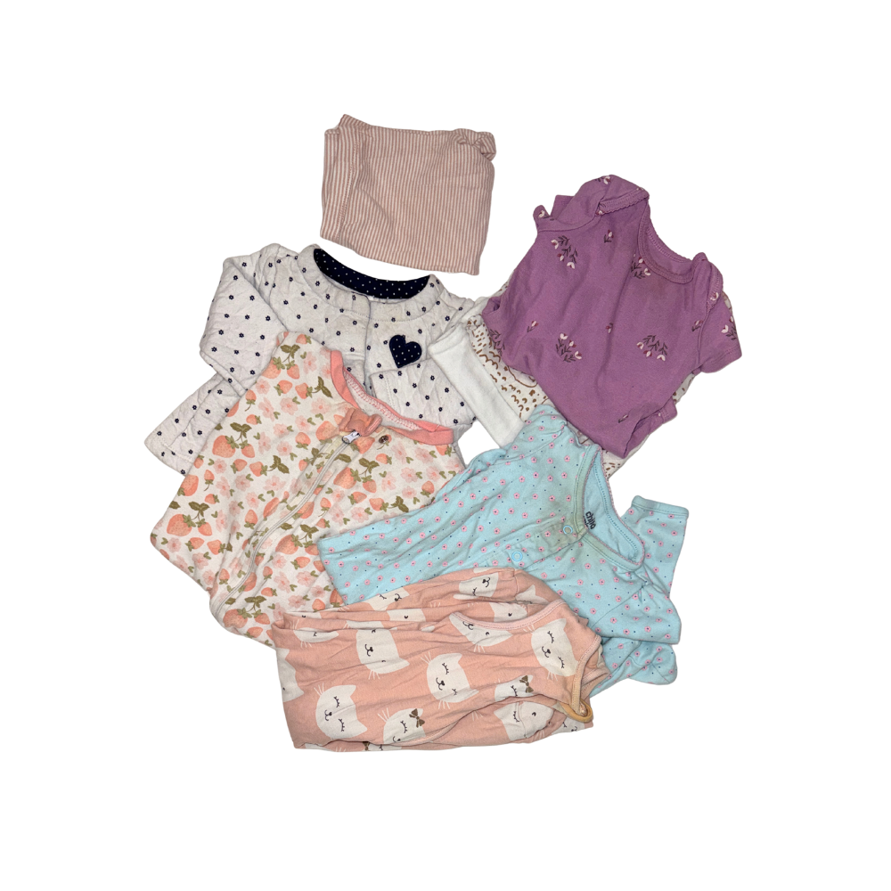 Set of 14 items | 6-9M | Onesies, pants, bodysuits