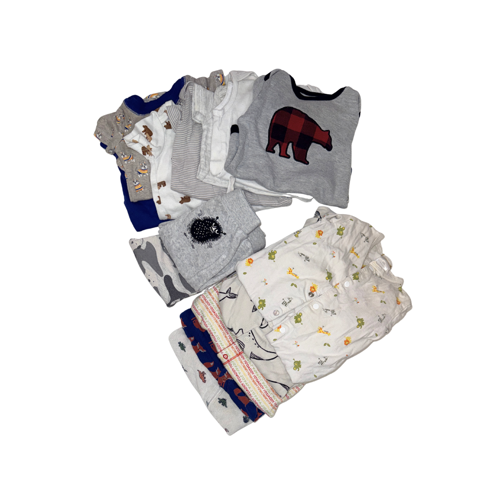 Set of 14 items | 6-12M | Sweaters, pants, onesies, bodysuits